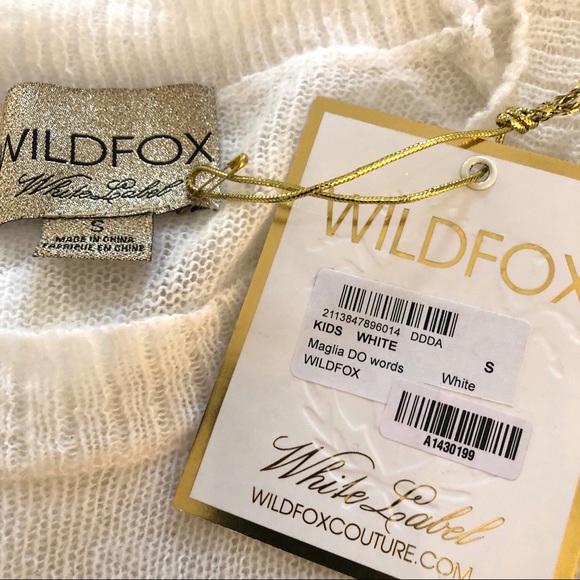 NWT WILDFOX We're the Kids in America Sweater Oversized Sequins Size Small - Picture 8 of 11